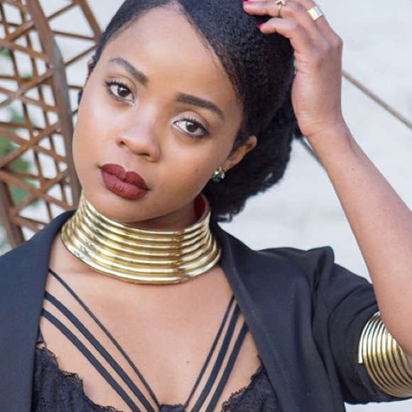 🌸 GODDESS CHOKER NECKLACE STACKER LAYER STYLE GOLD BOHEMIAN BOHO QUEEN COSPLAY - Picture 6 of 9